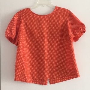 JCrew botton back blouse. Size 6.
